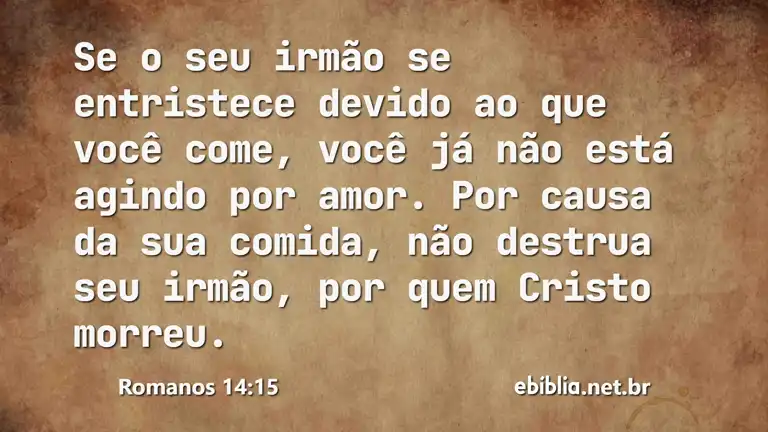 Romanos 14:15