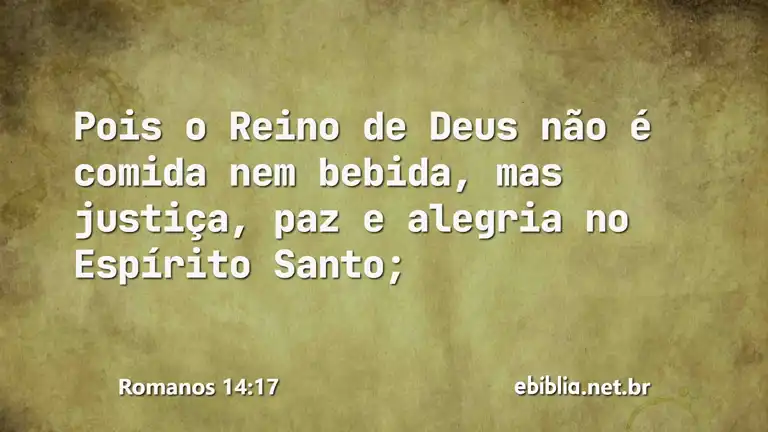 Romanos 14:17