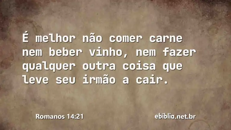 Romanos 14:21