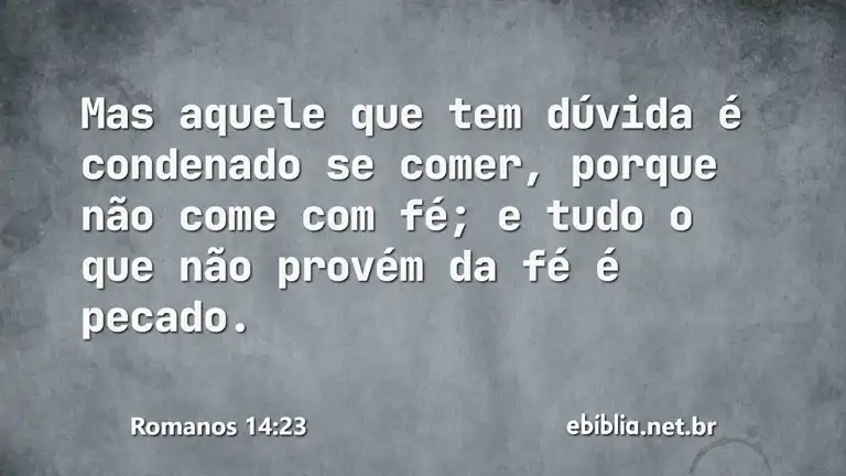 Romanos 14:23