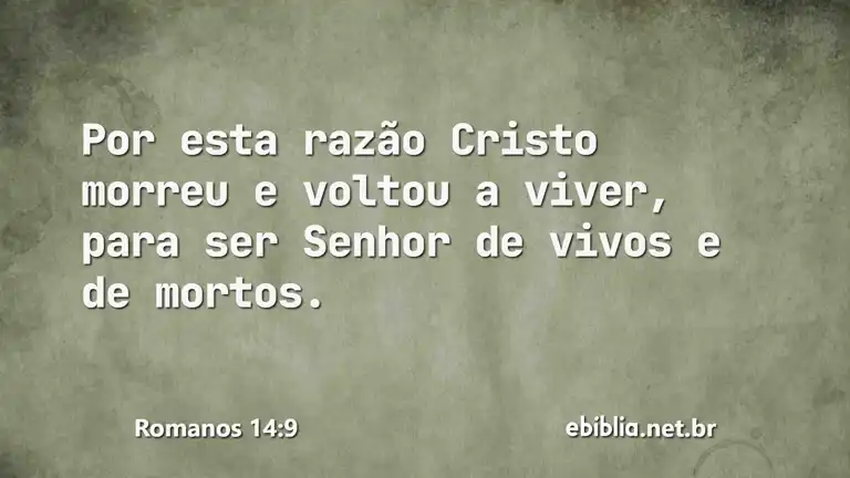 Romanos 14:9