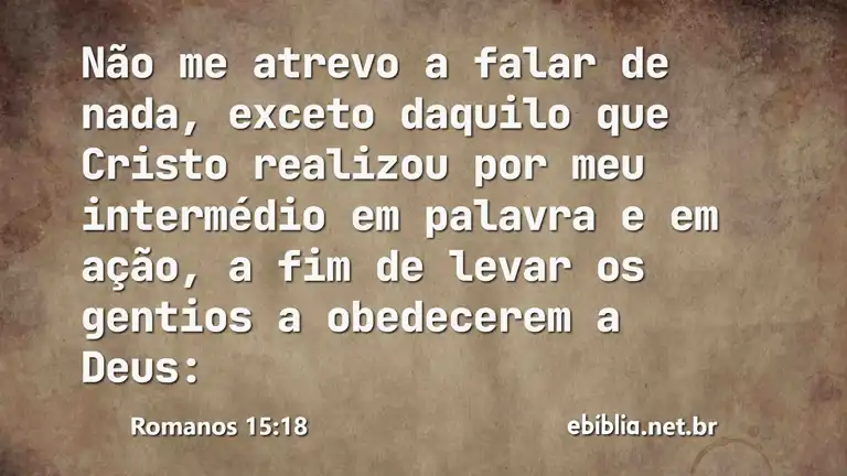 Romanos 15:18