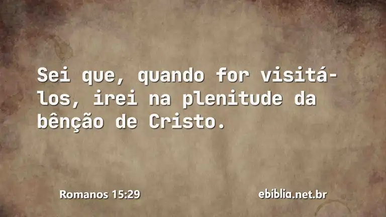 Romanos 15:29