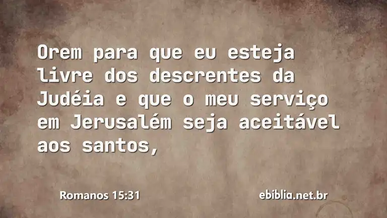 Romanos 15:31