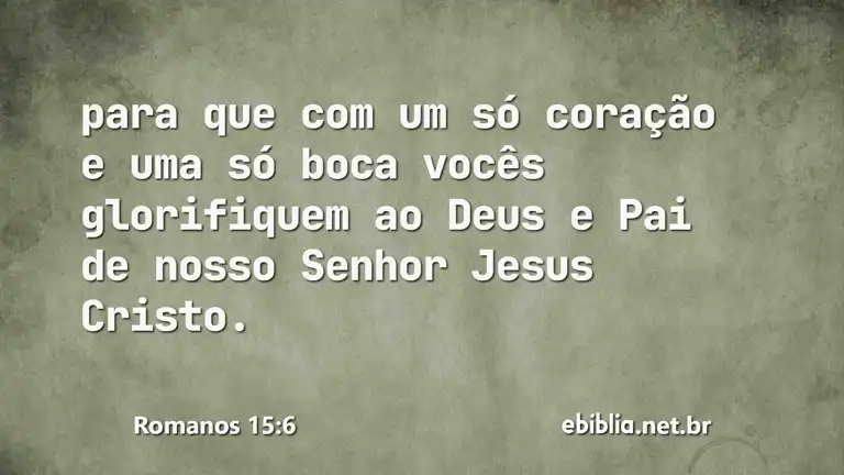 Romanos 15:6