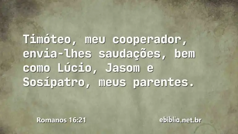 Romanos 16:21