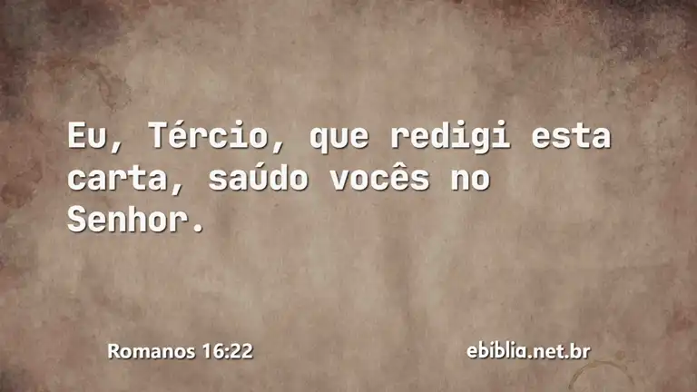 Romanos 16:22