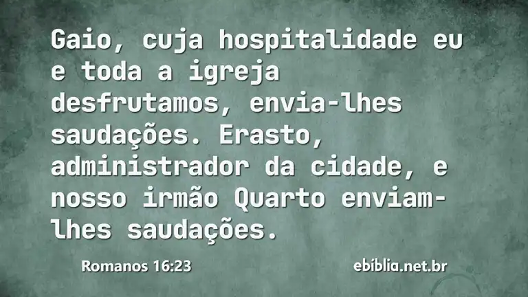 Romanos 16:23