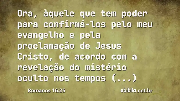 Romanos 16:25