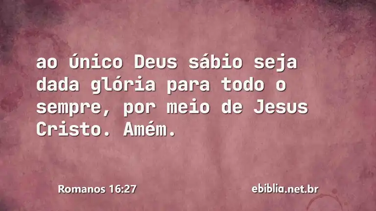 Romanos 16:27