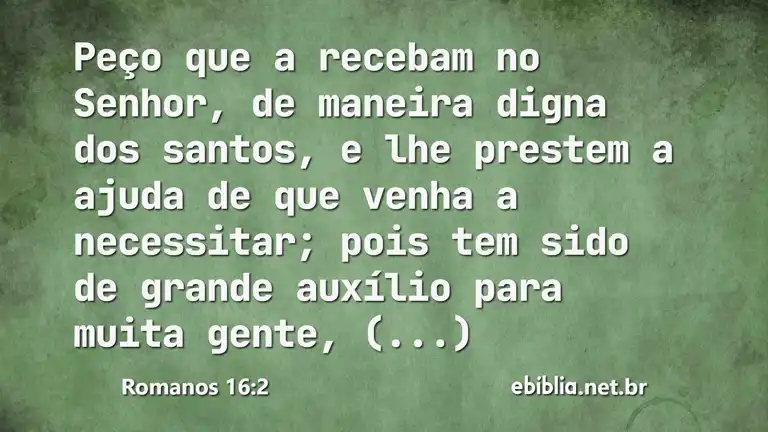 Romanos 16:2