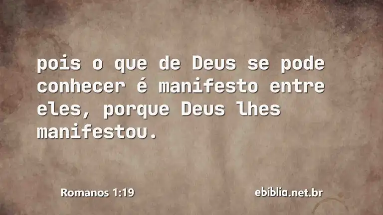 Romanos 1:19