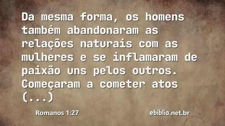 Romanos 1:27