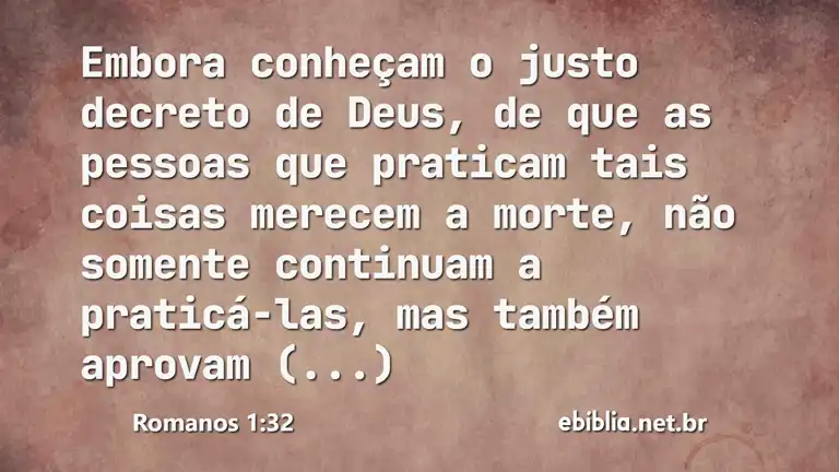 Romanos 1:32