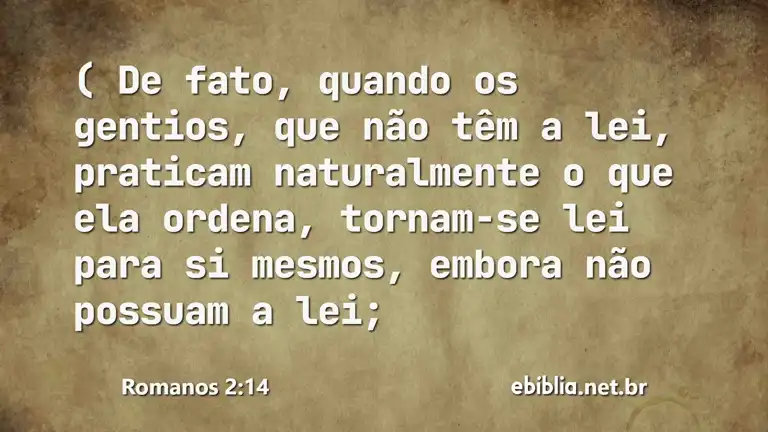 Romanos 2:14