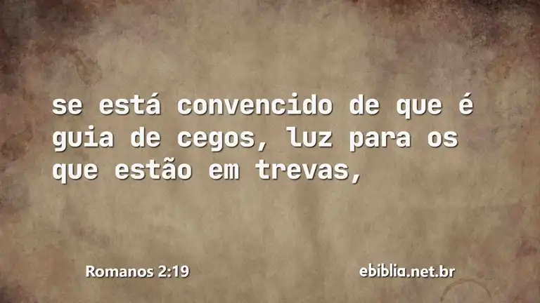 Romanos 2:19