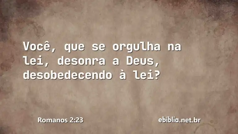 Romanos 2:23