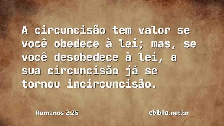 Romanos 2:25