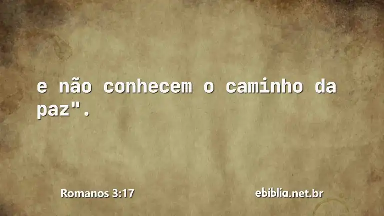 Romanos 3:17