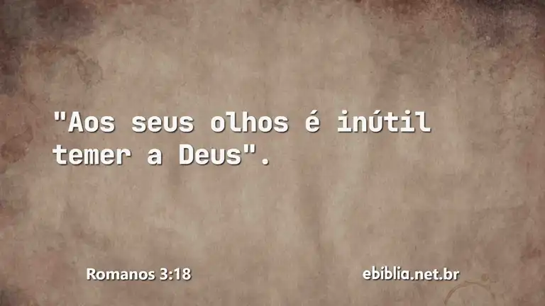 Romanos 3:18