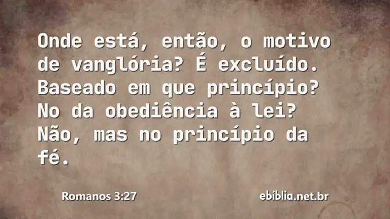 Romanos 3:27