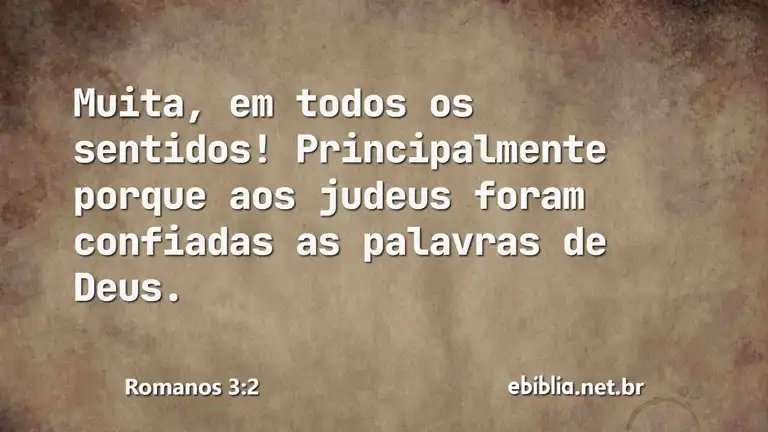 Romanos 3:2