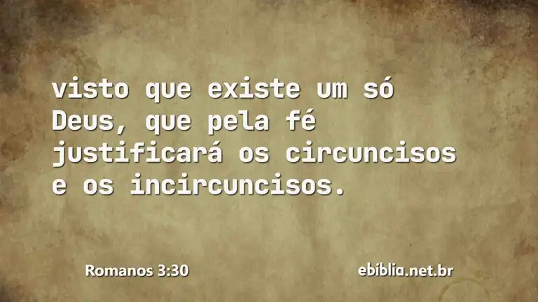 Romanos 3:30