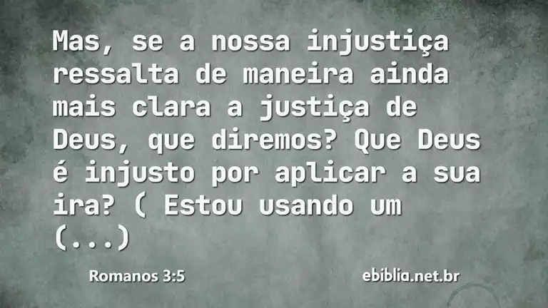 Romanos 3:5