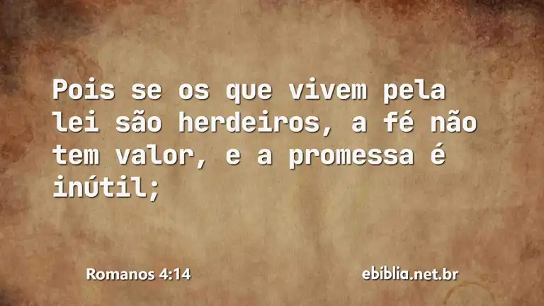 Romanos 4:14