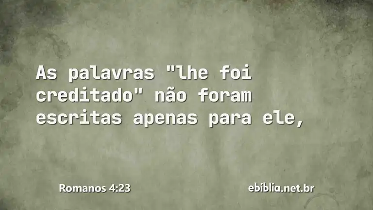 Romanos 4:23