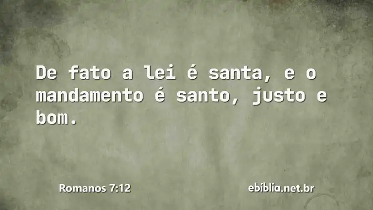 Romanos 7:12