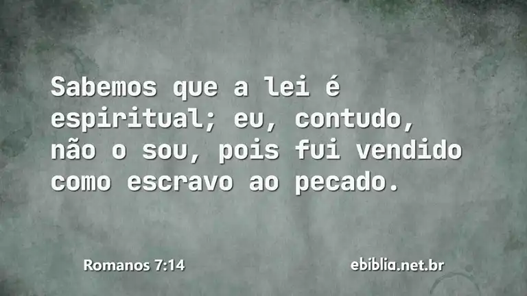 Romanos 7:14