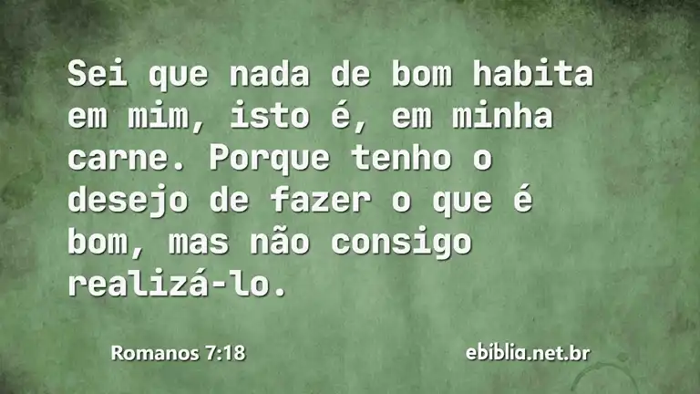 Romanos 7:18