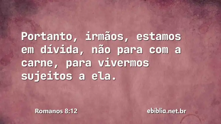 Romanos 8:12