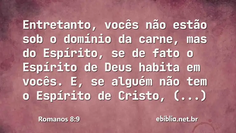 Romanos 8:9