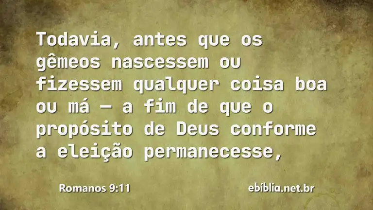 Romanos 9:11