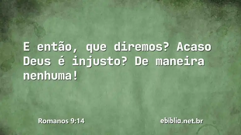 Romanos 9:14