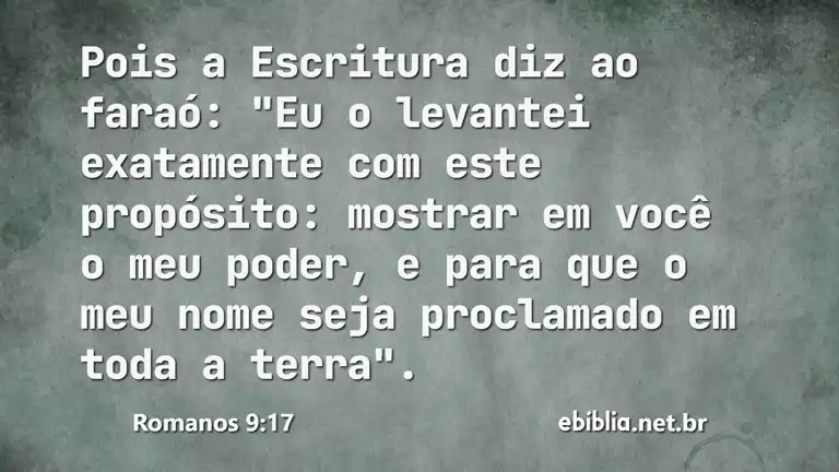 Romanos 9:17