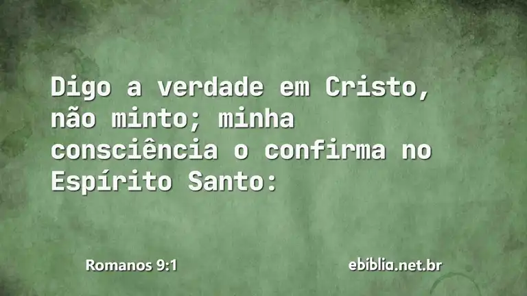 Romanos 9:1