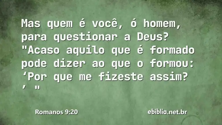 Romanos 9:20