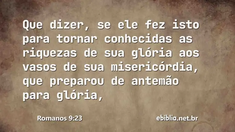 Romanos 9:23