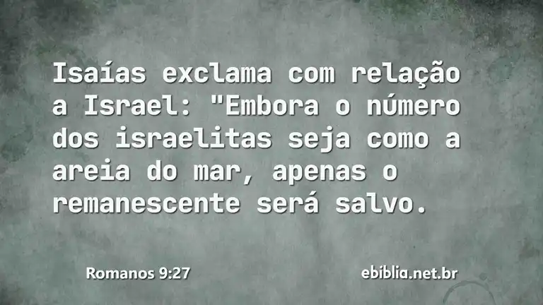 Romanos 9:27