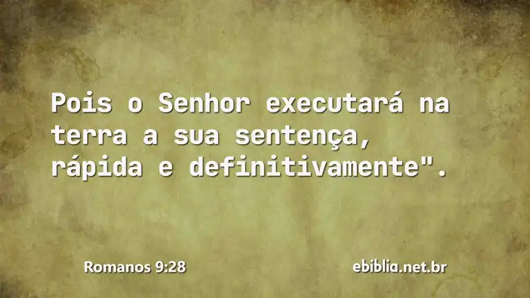 Romanos 9:28