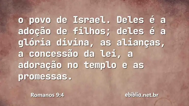 Romanos 9:4