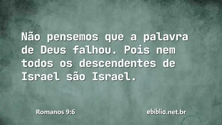 Romanos 9:6