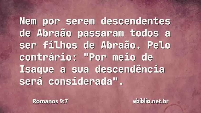 Romanos 9:7