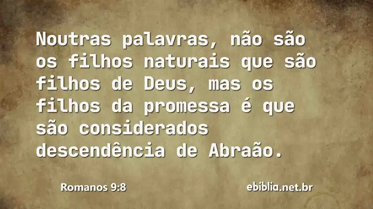 Romanos 9:8