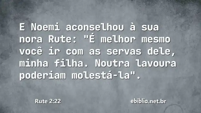 Rute 2:22