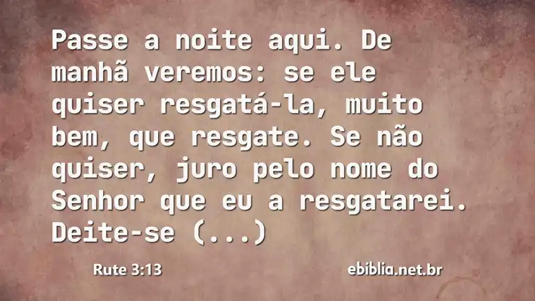 Rute 3:13