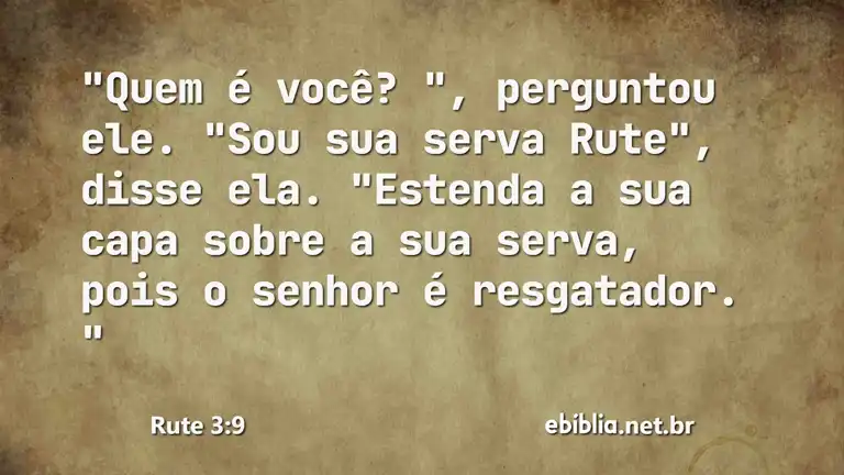 Rute 3:9